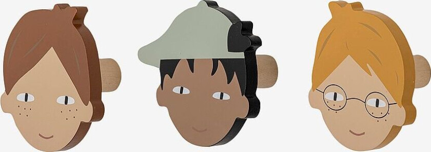 Simson Knagger, , Brun, MDF, 3-pk, Brun