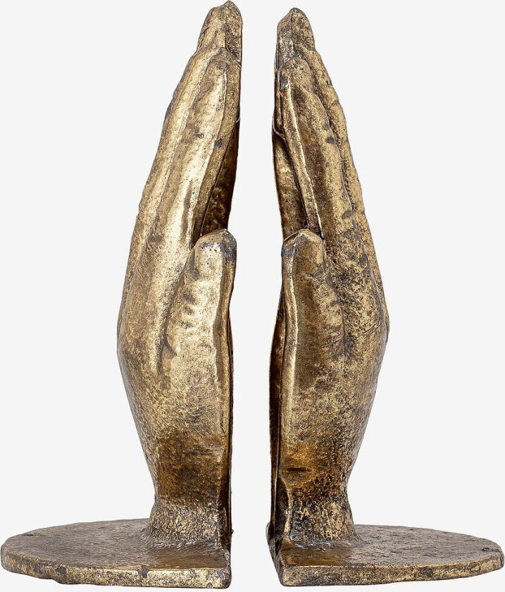 Bokstøtte Anders, sett med to, Messing