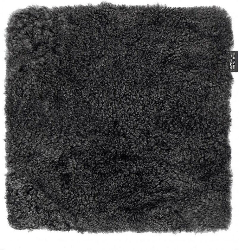 Sitteunderlag saueskinn firkantet Curly, Grå