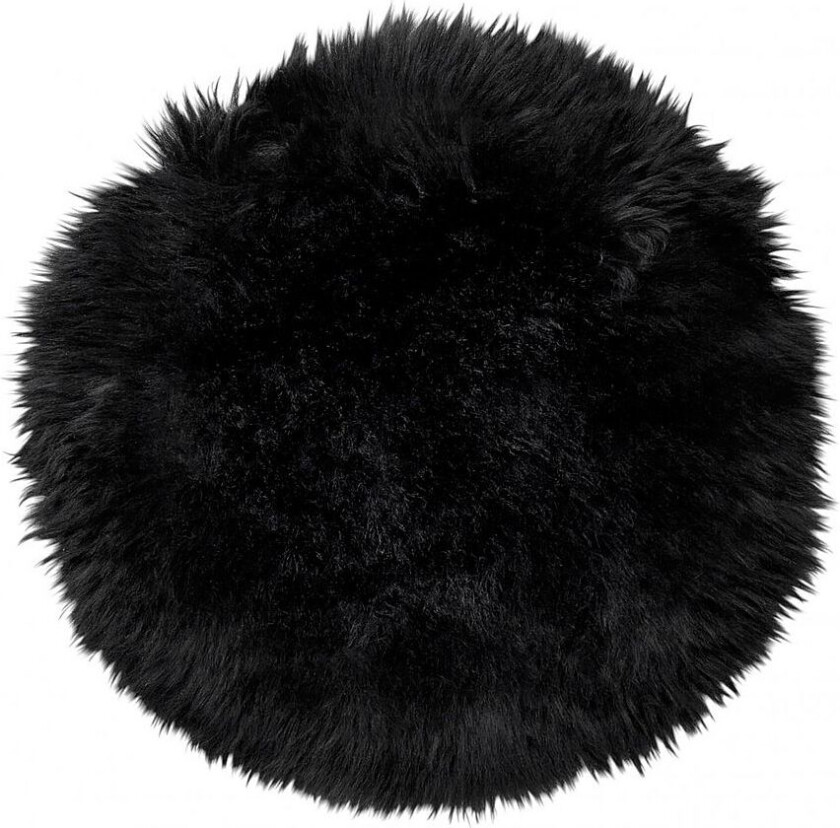 Sitteunderlag saueskinn Gently, Svart