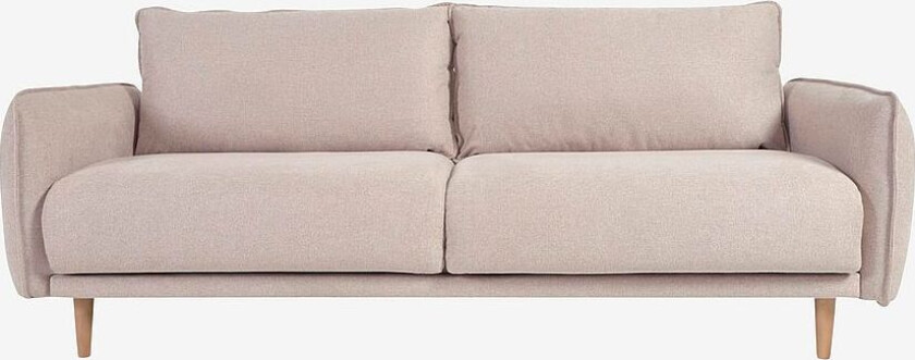Sofa Carlota, 3-seter, Brun