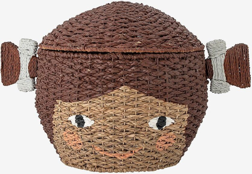 Kurv med lokk Lill, Brun