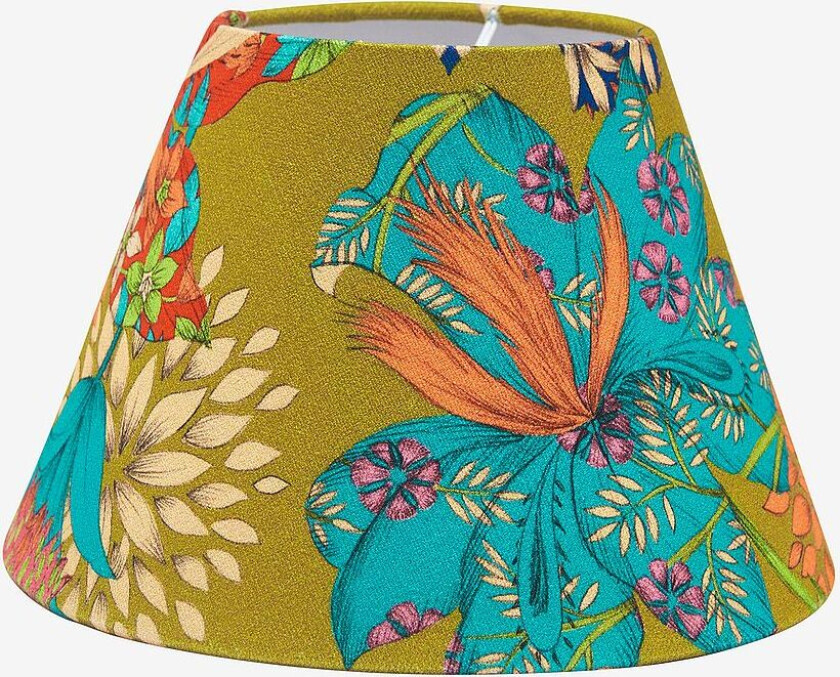 Lampeskjerm Empire Mønstret 25 cm, Grønn