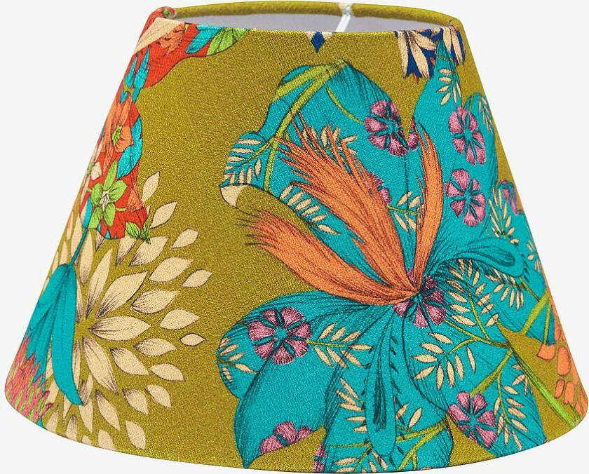 Lampeskjerm Empire Mønstret 35 cm, Grønn