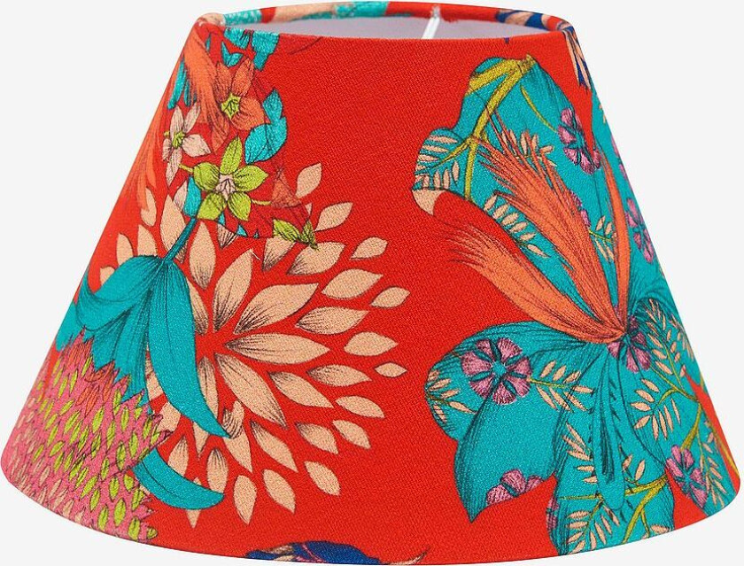 Lampeskjerm Empire Mønstret 27 cm, Rød