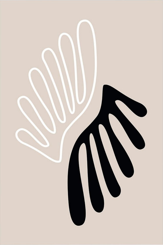 Poster The Leaf, Beige