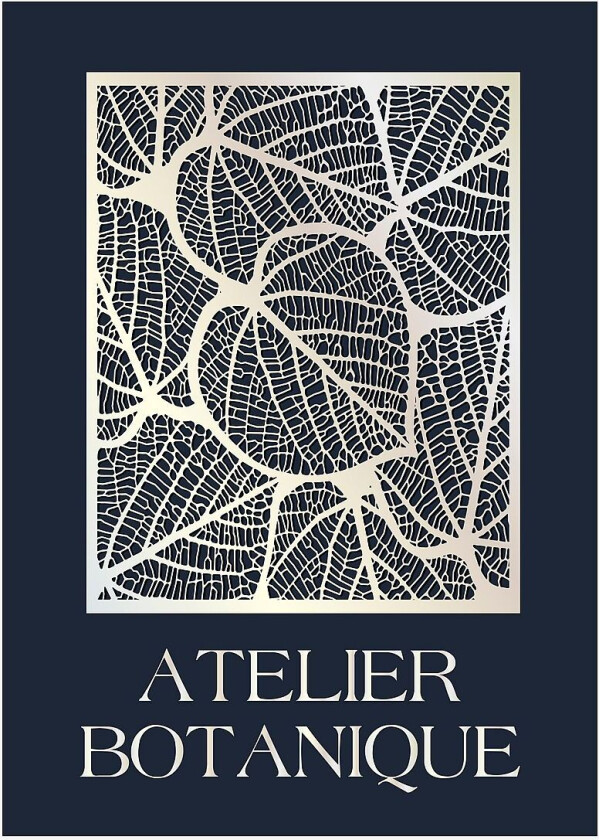 Poster Atelier botanique, Blå