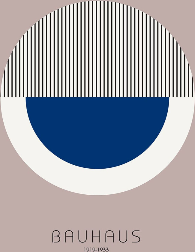 Poster Bauhaus 7, Blå