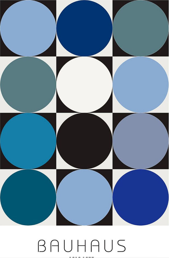 Poster Bauhaus 6, Blå