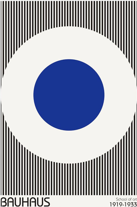 Poster Bauhaus 5, Blå