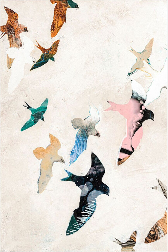 Poster Abstract Birds 2, Beige