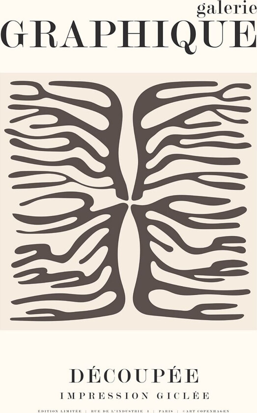 Poster Graphique 10, Beige