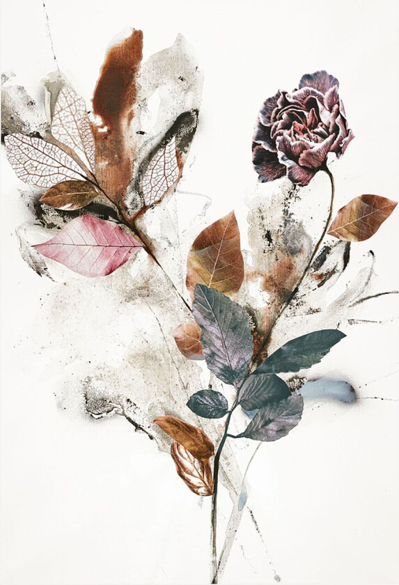 Poster Playing Flower 1, Beige