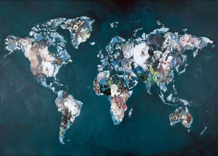 Poster Haute couture world, Blå