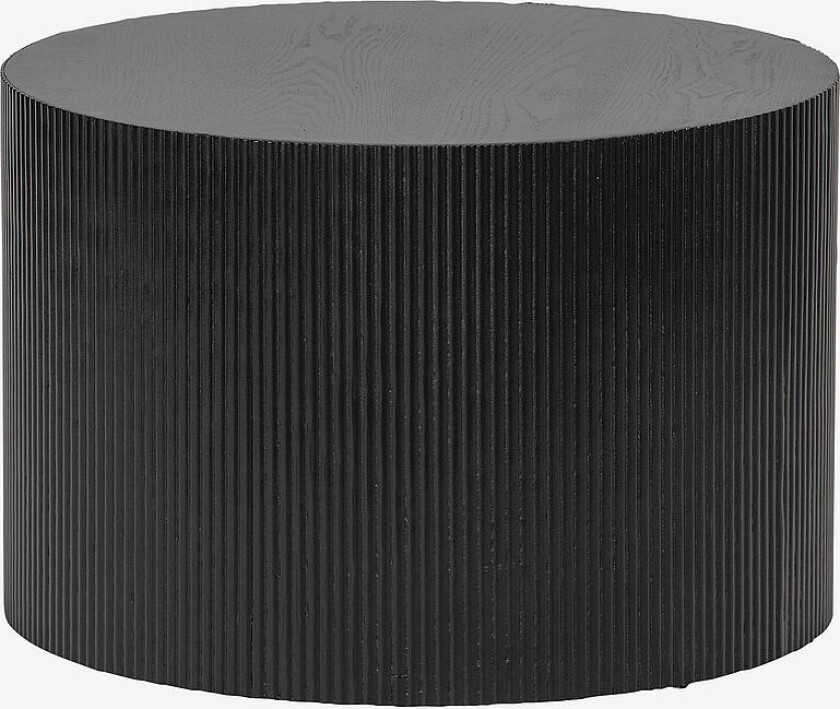 Rundt sidebord svart Sanne, Svart