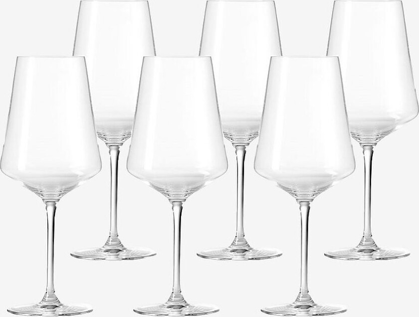 Rødvinsglass PUCCINI 6-pk, Transparent