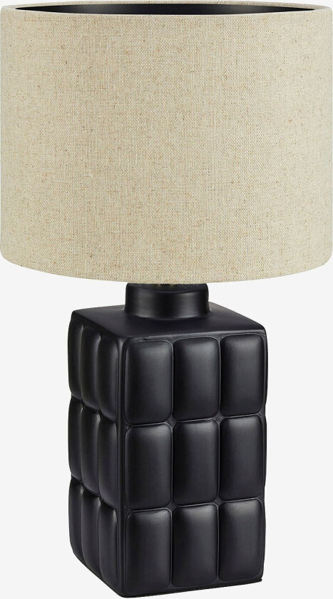 Bordlampe CUSCINI 1L 43 cm, Svart