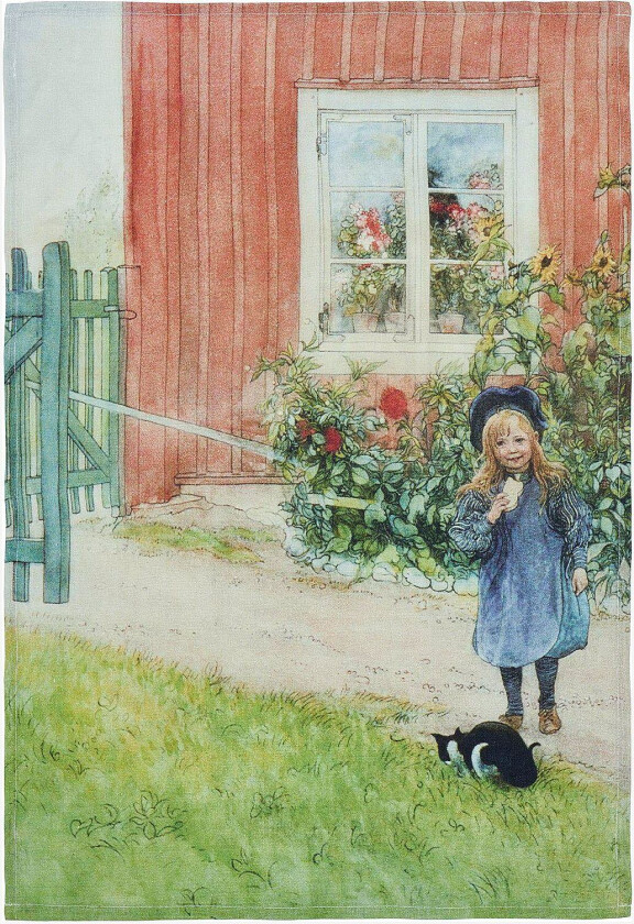 Kjøkkenhåndkle Carl Larsson, Grønn