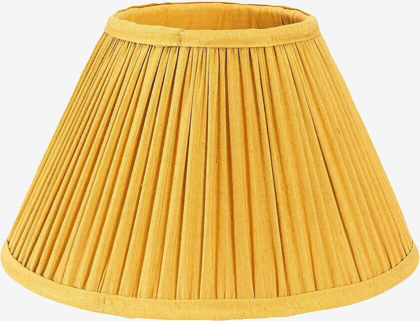Lampeskjerm Stella Plissé 25 cm, Gul