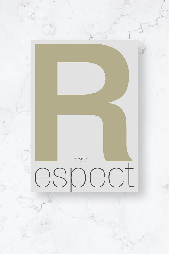 Poster / R espect / Plano, Beige
