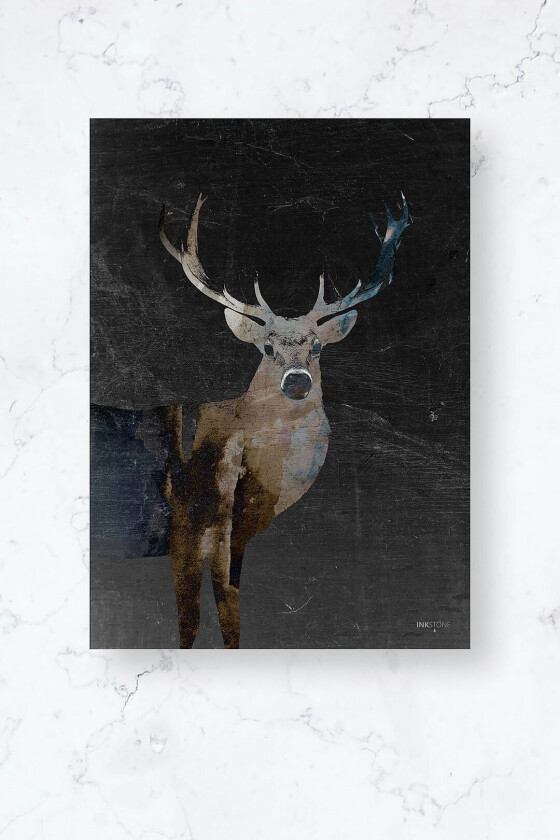 Poster / Deerly Dark / Plano, Brun