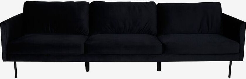 Sofa Zoom, 4-seter, Svart