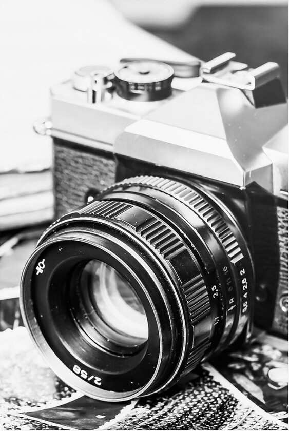 Poster Vintage Photo, Svart