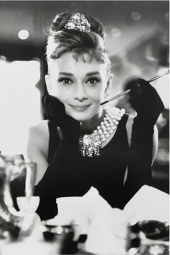 Poster Audrey Hepburn 1, Svart
