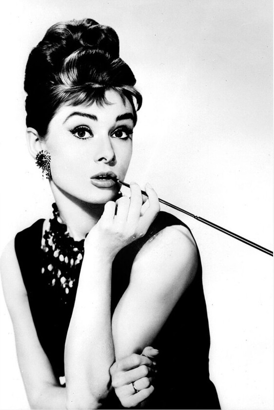 Poster Audrey Hepburn 3, Svart
