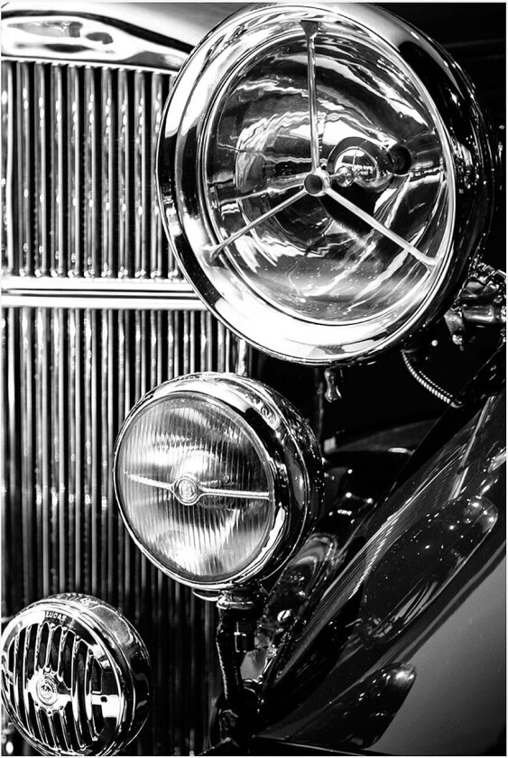 Poster Vintage Car, Svart