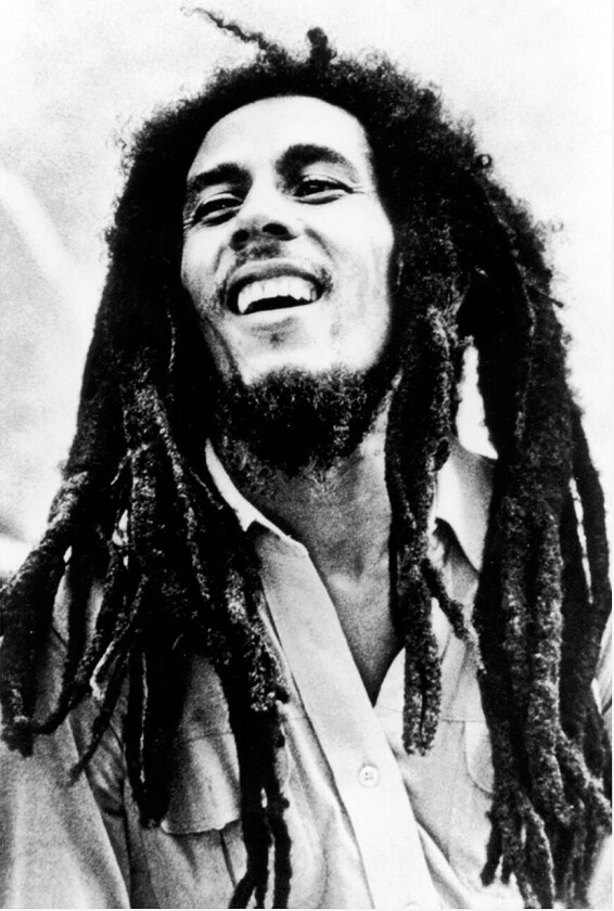 Poster Bob Marley, Svart