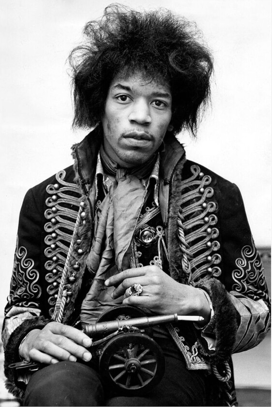 Poster Jimi Hendrix, Svart