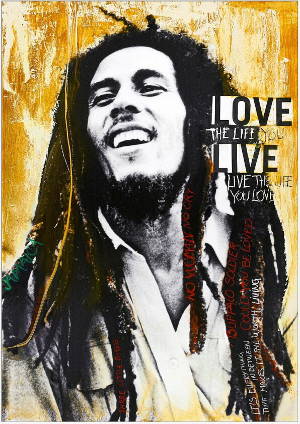 Poster Marley by artist, Flerfarget