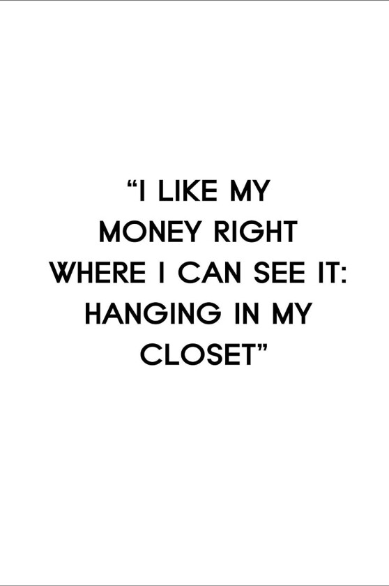 Poster I like my money, Grå