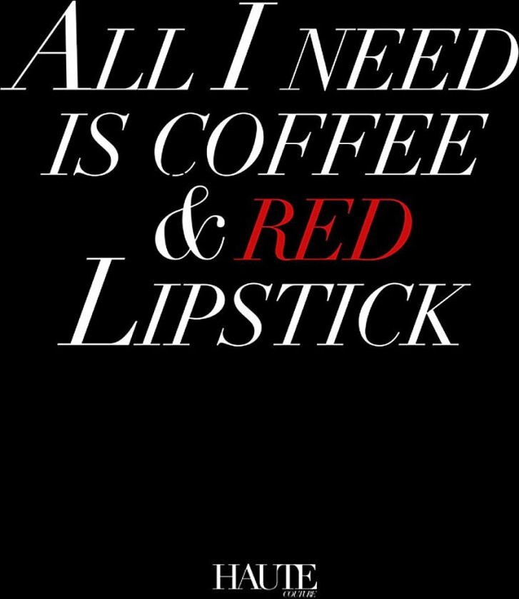 Poster Red Lipstick, Grå