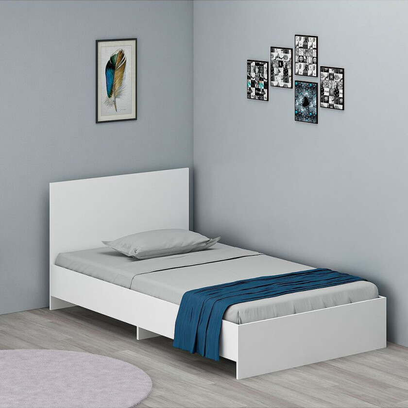 Bilde av Sengeramme Sky, enkel, Hvit