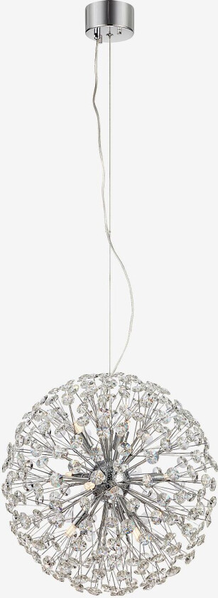 Taklampe BOLID 9L, Krom