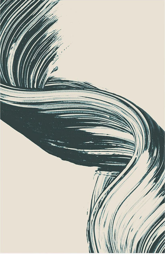 Poster Brushed 8, Blå