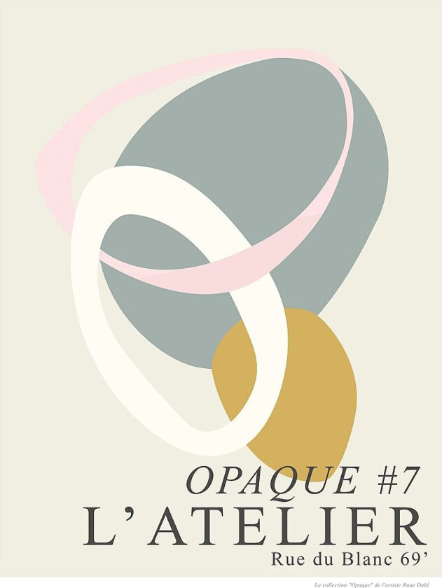 Poster Opaque #7, Beige