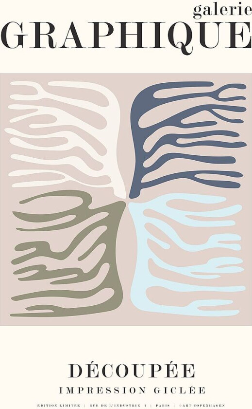 Poster Graphique 4, Beige