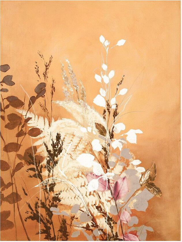 Poster Light Leaves 5, Orange