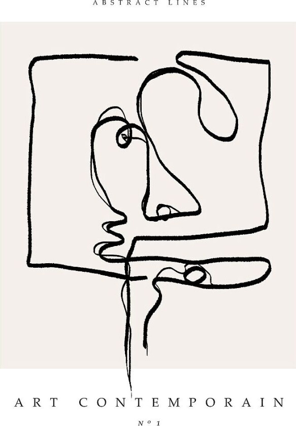 Poster Art Contemporain 1, Beige