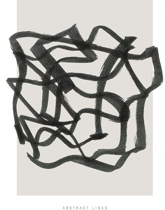 Poster Lines 1, Beige