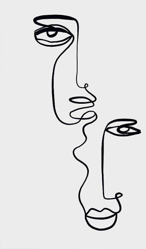 Poster Faces 2, Beige