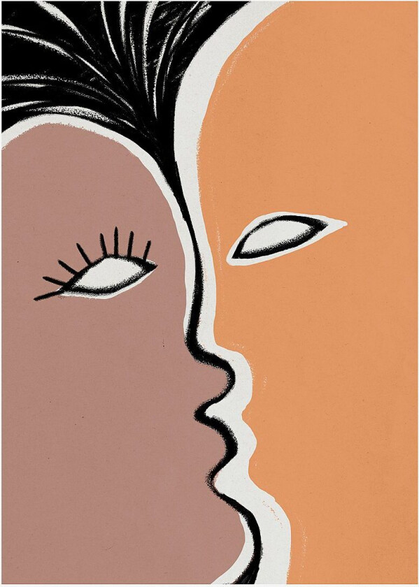 Poster Face to face 2, Orange