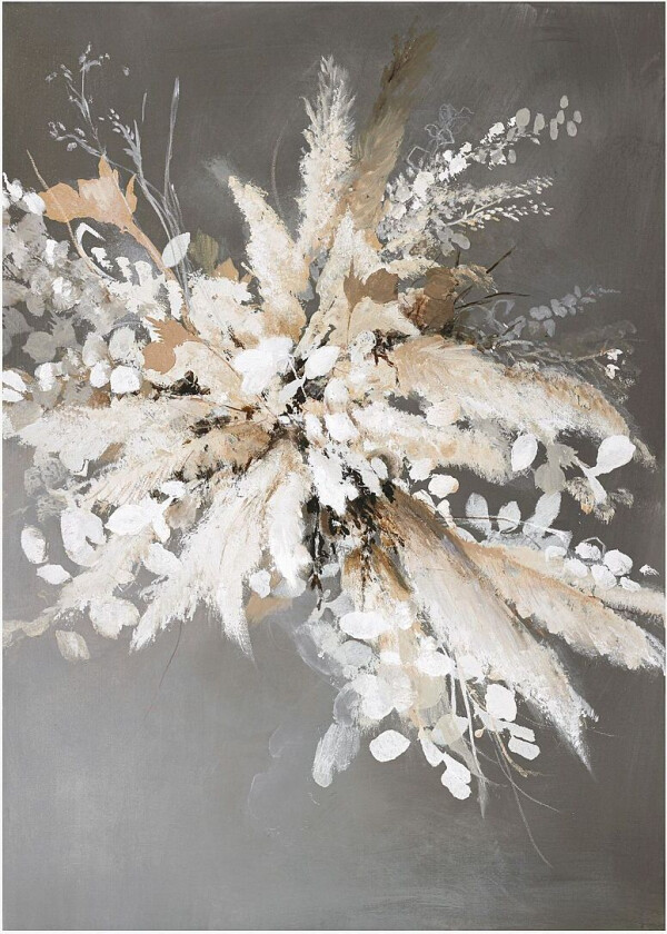 Poster Light Leaves 1, Grå