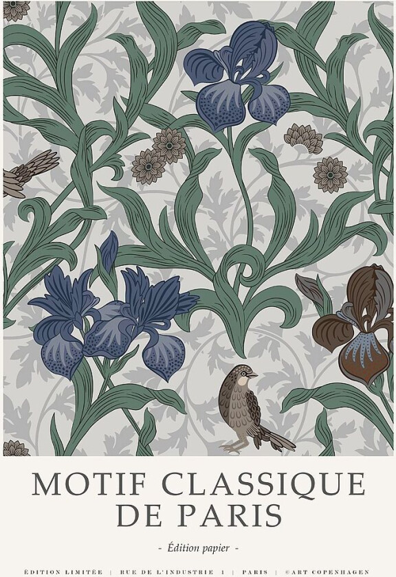 Poster Motif Classique 3, Grønn