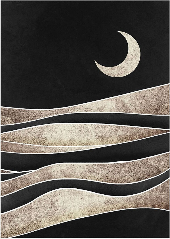 Poster Black desert 2, Svart