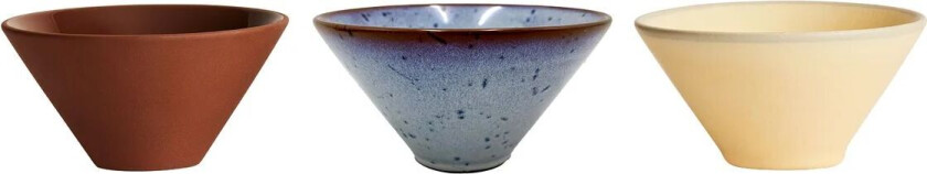 Yuka serveringsskål Ø11 cm 3-pk Multi