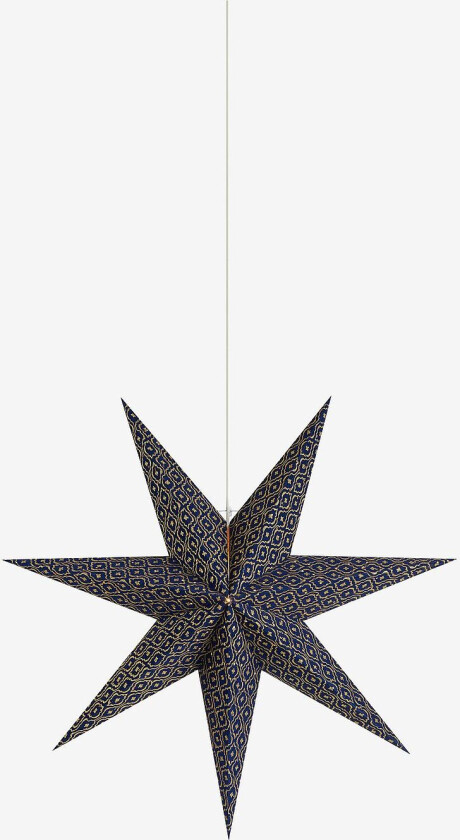 BAROQUE hengende stjerne 45 cm, Blå